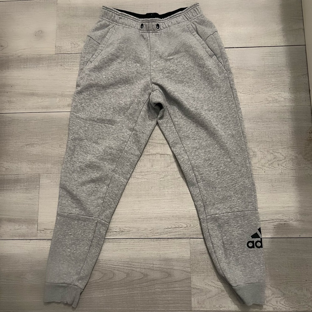 adidas Light Gray Jogger Sweatpants